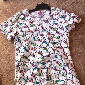 Hello Kitty XS Scrub Top